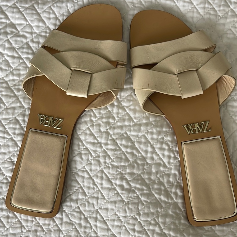 Zara Women's Cream Sandals